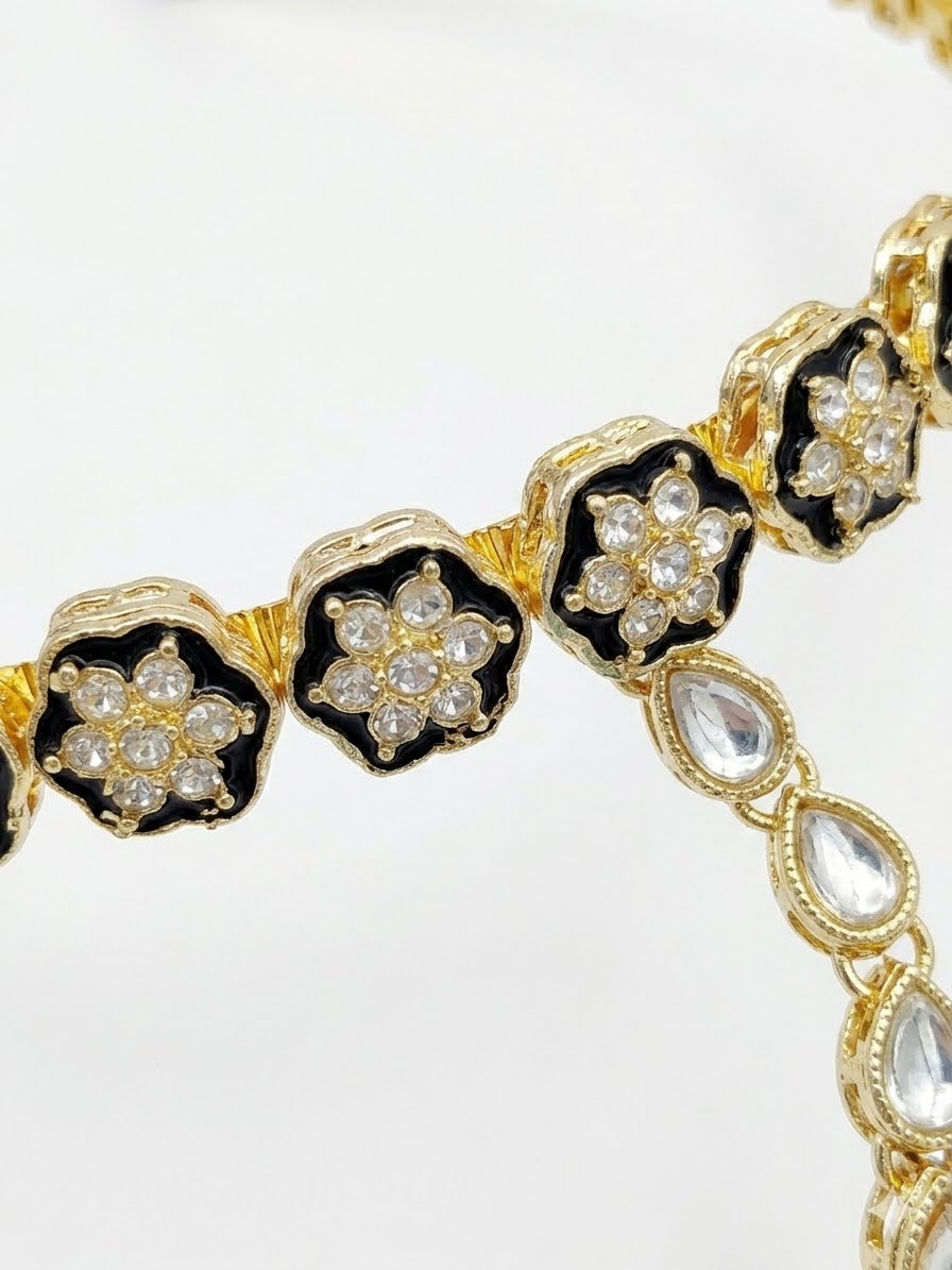 Ethnic Minakari & Kundan Sheeshphool Headband & Maang tika